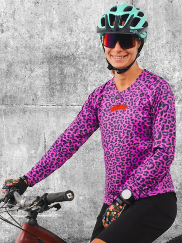 Badass Kitty Women's Long Sleeve MTB Jersey - Image 3