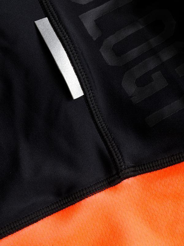 Men's Bib Shorts Black/Orange - Image 3