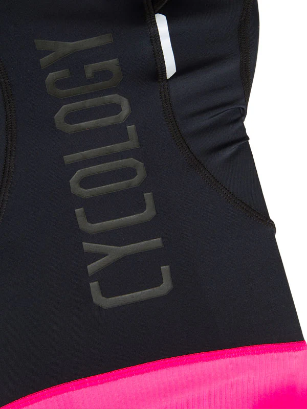 Women's Bib Shorts Black/Pink - Image 4