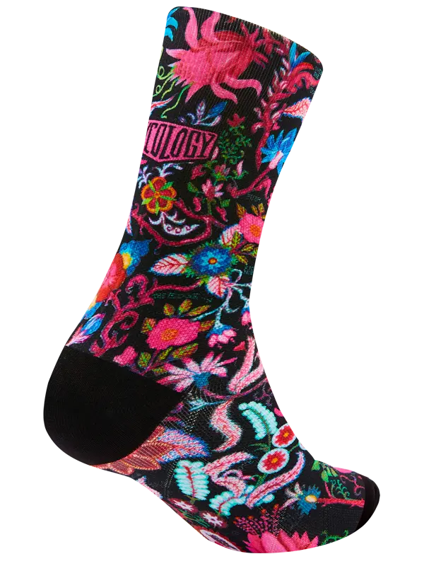 Secret Garden Cycling Socks Black - Image 3
