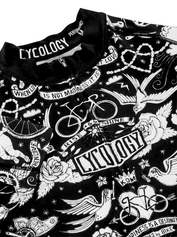 Velo Tattoo Men's Summer Long Sleeve Jersey - Image 3
