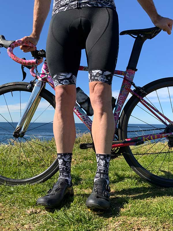 Men's Velo Tattoo Bib Shorts - Image 5