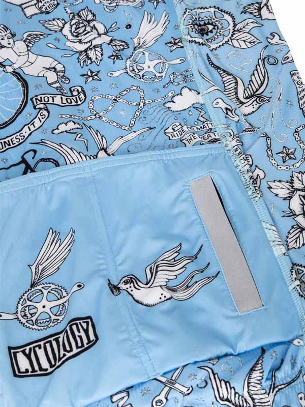Velo Tattoo Men's Classic Jersey Blue - Image 7
